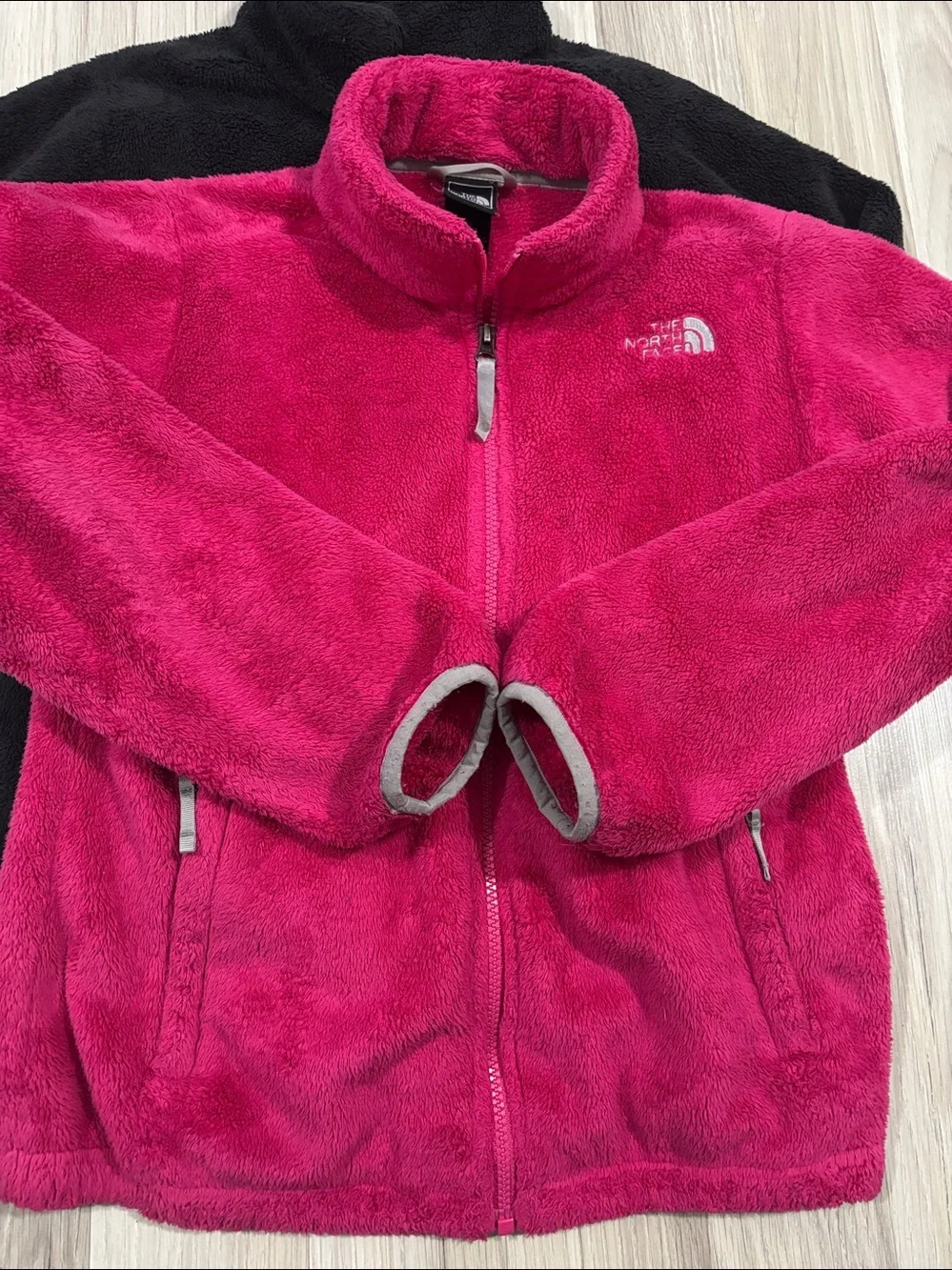 Lot (2) The North Face Girls' Pink Fleece Jacket - Full Zip Size 14/16